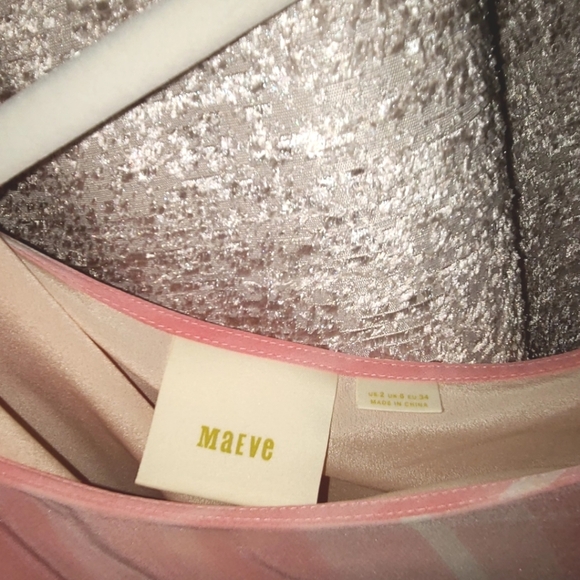 Maeve One Shoulder Dress in Pink and Gray - Picture 5 of 7